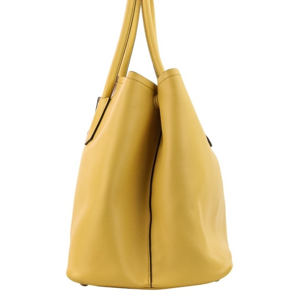 PRADA Citycalf Leather Tote Bag BR5070 Yellow - Picture 3 of 15
